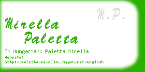 mirella paletta business card